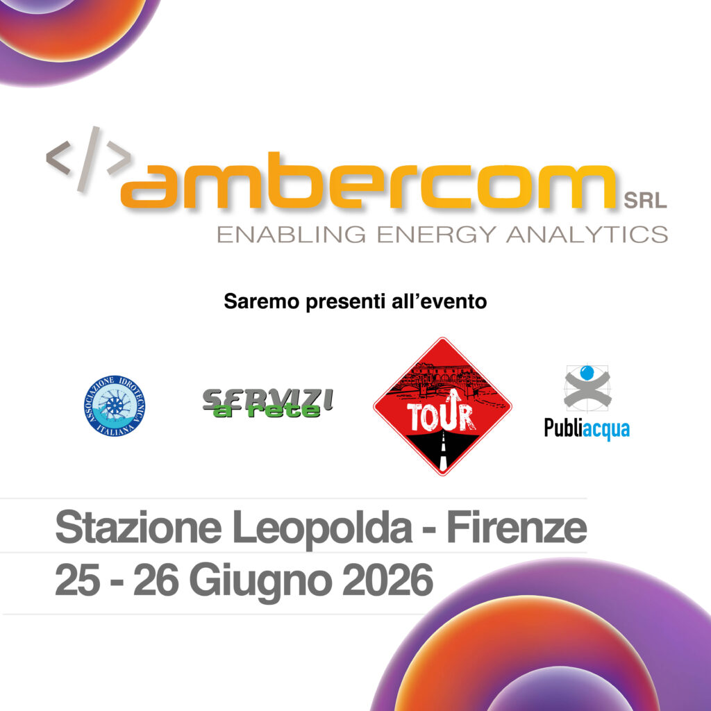 Esperienza e soluzioni integrate per la gestione energetica nel settore Idrico: Ambercom al Servizi a Rete Tour 2026